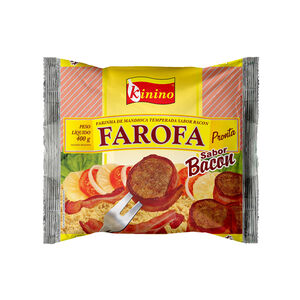Farofa Pronta Kinino Temperada Sabor Bacon 400g