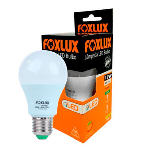 Lâmpada LED Bulbo A60 12W Bivolt 6500K Foxlux