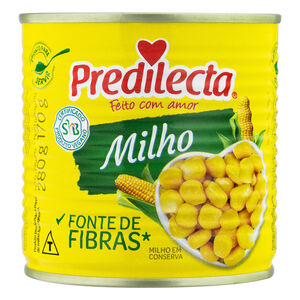 Milho Verde em Conserva Predilecta Lata Peso Líquido 280g Peso Drenado 170g