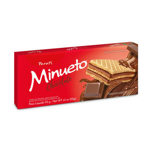 Biscoito Wafer Recheio Chocolate Minueto Pacote 115g