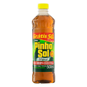 Desinfetante para Uso Geral Original Pinho Sol Frasco Leve 500ml Pague 450ml