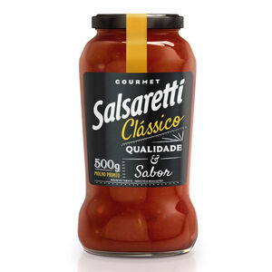 Molho de Tomate Pronto Clássico Salsaretti Gourmet Vidro 500g