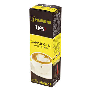 Mistura para o Preparo de Cappuccino em Cápsula Doce de Leite Havanna Tres Caixa 110g 10 Unidades de 11g Cada