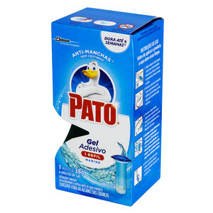 Detergente Sanitário Gel Adesivo Marine Pato 38g Refil com 6 Discos de Gel