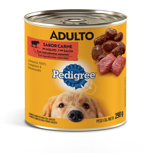 Alimento Completo para Cães Adultos Carne ao Molho Pedigree Lata 290g