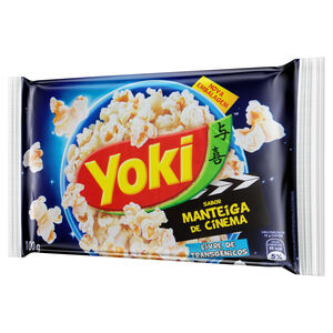 Milho de Pipoca para Micro-Ondas Sabor Manteiga de Cinema Yoki Pacote 100g