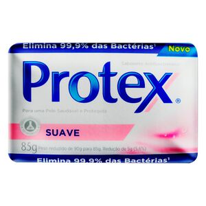 Sabonete Barra Antibacteriano Suave Protex Envoltório 85g