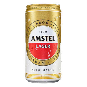 Cerveja Lager Puro Malte Amstel Lata 269ml