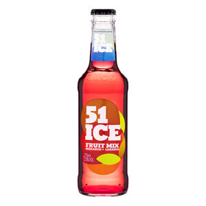 Bebida Mista Alcoólica Gaseificada Fruit Mix Morango e Laranja 51 Ice Garrafa 275ml