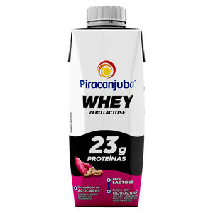 Bebida Láctea UHT 23g Proteínas Batata-Doce com Gengibre Zero Lactose para Dietas com Restrição de Lactose sem Adição de Açúcar Piracanjuba Whey Caixa 250ml
