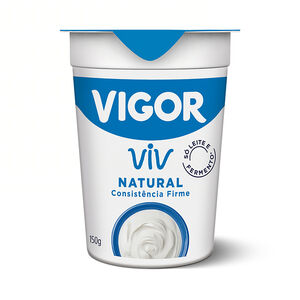 Iogurte Parcialmente Desnatado Natural Vigor Viv Copo 150g