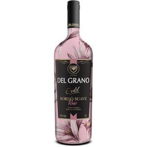 Vinho de Mesa Del Grano Gold Bordô Rosé Suave Garrafa 1l