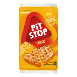 Pack Biscoito Queijo Marilan Pit Stop Pacote 137g 6 Unidades