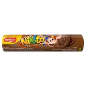 Biscoito Recheio Chocolate Vitarella Nikito Pacote 120g
