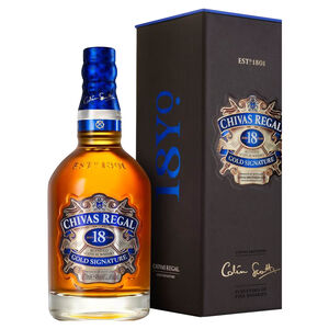 Whisky Escocês Blended 18 Years Gold Signature Chivas Regal Garrafa 750ml