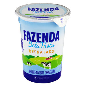 Iogurte Desnatado Natural Fazenda Bela Vista Copo 170g