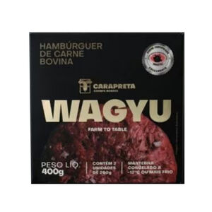 Hambúrguer de Carne Bovina Wagyu Carapreta 400g