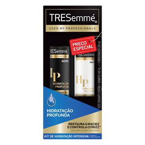 Kit Shampoo 400ml + Condicionador 200ml com Pantenol e Aloe Vera Tresemmé Hidratação Profunda Preço Especial