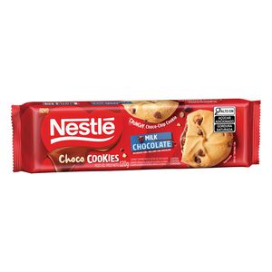 Biscoito Cookie com Gotas de Chocolate Recheio Chocolate Nestlé Choco Cookies Pacote 120g