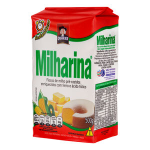 Flocos de Milho Pré-Cozido Quaker Milharina Pacote 500g
