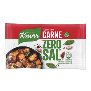 Tempero em Pó Knorr Zero Sal Carne com 32g com 8 Sachês de 4g 