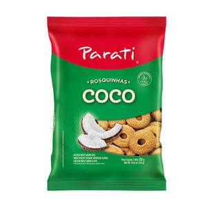 Biscoito Doce Rosquinha Coco Parati Pacote 335g
