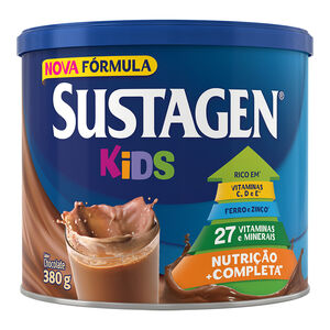 Pó para Preparo de Bebida Chocolate Sustagen Kids Lata 380g