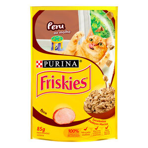 Alimento 100% Completo e Balanceado para Gatos Peru ao Molho Purina Friskies Sachê 85g