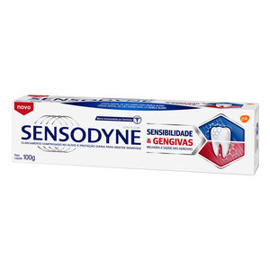 Creme Dental com Flúor Sensodyne Sensibilidade & Gengivas Caixa 100g