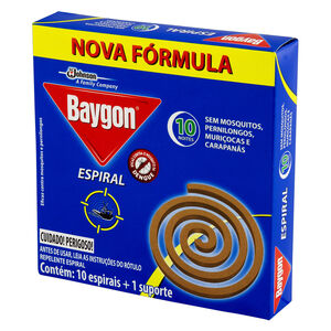 Repelente Espiral Baygon Caixa 10 Unidades