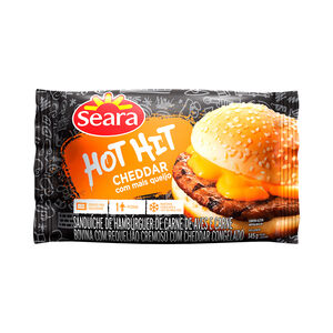 Sanduíche Hot Hit Cheddar com Mais Queijo Seara 145g