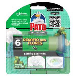 Detergente Sanitário Gel Adesivo com Aplicador Desafio das Flores Pato 38g Refil