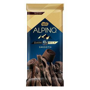 Chocolate Amargo Dark Milk 41% Cacau Smooth Alpino Pacote 85g