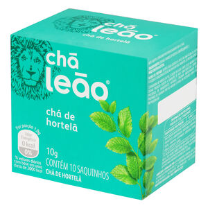 Chá de Hortelã Chá Leão Caixa 10g 10 Unidades