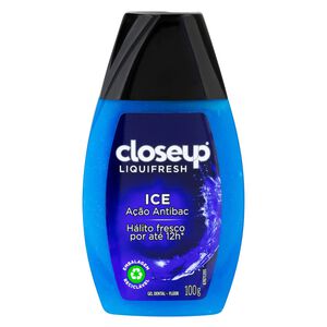 Gel Dental com Flúor Ice Closeup Liquifresh Frasco 100g