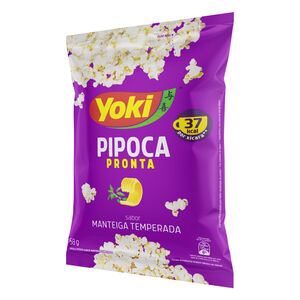 Pipoca Pronta Manteiga Temperada Yoki Pacote 58g