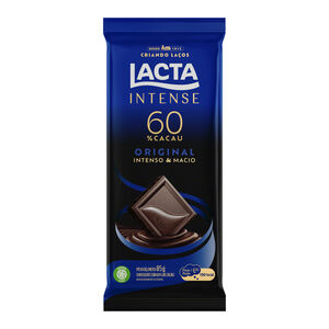 Chocolate com 60% de Cacau Original Lacta Intense Pacote 85g