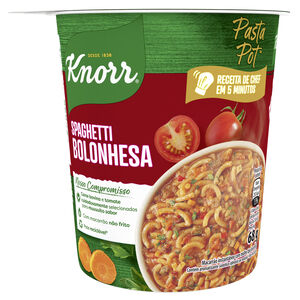 Macarrão Instantâneo Espaguete com Molho Bolonhesa Knorr Pasta Pot Copo 68g