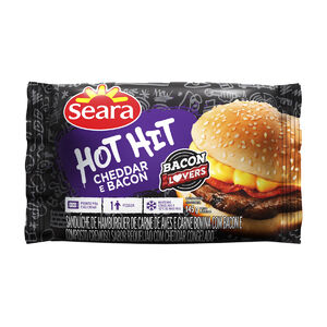 Sanduíche Hot Hit Cheddar e Bacon Seara 145g