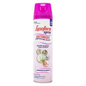 Desinfetante para Uso Geral Bactericida Spray Lembranças de Infância Lysoform Frasco 360ml