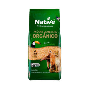 Açúcar Organico Native Demerara Dourado 1kg