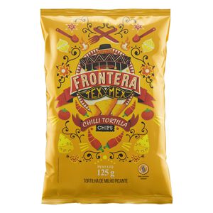 Tortilha Chips de Milho Picante Frontera Tex Mex Pacote 125g
