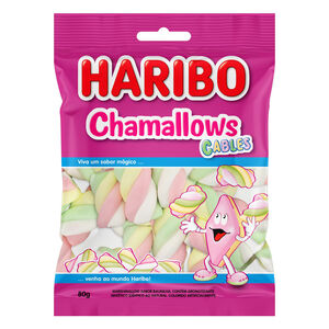 Marshmallow Baunilha Cables Haribo Chamallows Pacote 80g