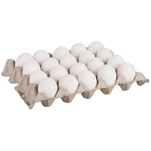 Ovos Brancos JR Alimentos Cartela com 20 Unidades