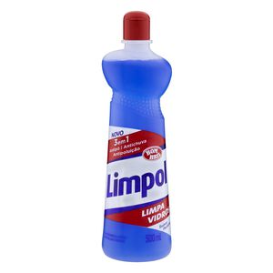 Limpa-Vidro Líquido Suave Limpol 3 em 1 Squeeze 500ml