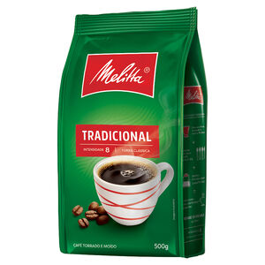 Café Torrado e Moído Tradicional Melitta Pacote 500g