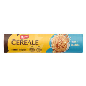 Biscoito Integral Leite e Granola Bauducco Cereale Pacote 165g