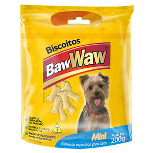 Petisco Biscoito para Cães Baw Waw Mini 200g 