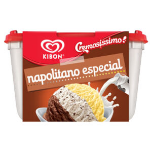 Sorvete Napolitano Especial Kibon Cremosíssimo Pote 2l