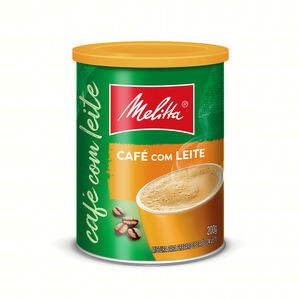 Mistura para Preparo de Café com Leite Solúvel Melitta Lata 200g